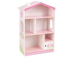 KidKraft Holzregal für Kinder, MDF, Weiß, 43,00 x 30,00 x 72,00 cm
