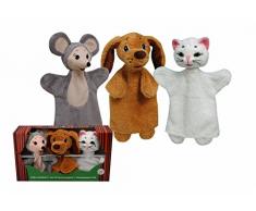 MUBRNO 24703A Tierchen 2 Box Handpuppen, Mehrfarbig