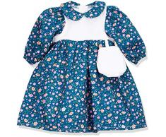 Puppenmode Sturm 2620-3 Kleid mit Tasche für Puppen, Blau