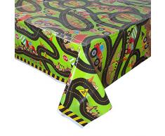 Bauwagen Tischdecke mehrfarbig