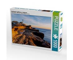 CALVENDO Puzzle Castlepoint Lighthouse - Nordinsel 1000 Teile Lege-Größe 64 x 48 cm Foto-Puzzle Bild von Sandra Schänzer