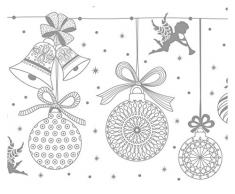 Ursus 81934607 Zauberpapier, 250 g/qm, DIN A4, 10 Blatt, Weihnachtskugeln