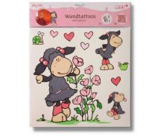 Nici 32883 - Wandtattoos Lucy Mäh 30x30cm 3 Bögen in einem Set