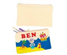 Baker Ross Stoff-Federmäppchen - für Kinder zum Dekorieren - Aufbewahrung Schreibwaren - 5 Stück