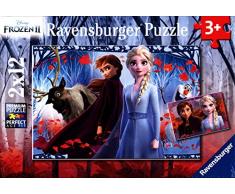 Ravensburger- Puzzles 2x12 pièces La Reine des Neiges 2 Enfant