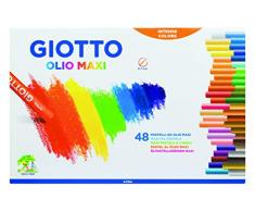 Giotto 2932 00 - Olio Öl-Pastellkreiden, 11 mm, Pappetui, 48 Farben Sortiert