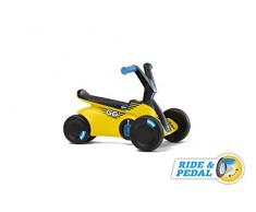Berg GO² 2in1 Rutschauto | Rutscher und Laufrad, Kinderrutscher, Kinderauto mit Ausklappbare Pedale, Pedal-Gokart, Kinderspielzeug geeignet für Kinder im Alter von 10-30 Monaten (Gelb)