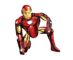 Anagram 11006201 - Party und Dekoration - Folienballon Air Walker - Avangers Assemble - Iron Man, circa 93 x 116