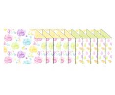 Ursus 11692299 Fotokarton Bunte Ostern, 10 Bogen 300 g/qm ca. 49,5 cm x 68 cm, Sortiert in 2, Frischzellulose, Vorderseite mit Ostereier Motiv, Rückseite einfarbig