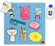 Jumbo D53032 - Holzpuzzle Im Badezimmer, 8 Teile