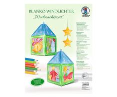 Windlichter Weihnachtszeit, Blanko, ca. 10, 5 x 18, 5 cm