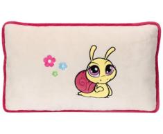 Nici 36458 - Kissen rechteckig Schnecke, 43 X 25 cm, gelb