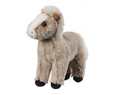 Bauer Spielwaren Deine Tiere mit Herz Pferd stehend: Kleines Kuscheltier zum Kuscheln und Liebhaben, ideal als Geschenk, 20 cm, braun (12523)