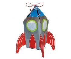 Amscan 3902278 8 Geschenkboxen Blast Off, Mehrfarbig