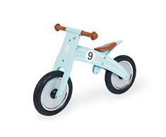 Pinolino Laufrad Nico, Laufrad Holz, unplattbare Bereifung, umbaubar vom Chopper zum Laufrad, empfohlen ab 2 Jahren, mint