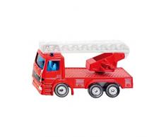 SIKU 1015, Feuerwehr-Drehleiter, Metall/Kunststoff, Rot, Ausziehbare Leiter