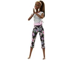 Barbie - Made to Move Puppe, brünett mit Afro-Style