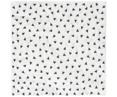 JaBaDaBaDo z17309 Serviette schwarz Konfetti, Mehrfarbig