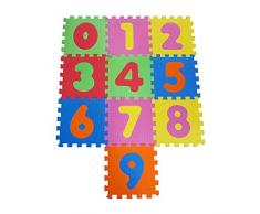 Knorrtoys 21001 - Puzzlematte 10-tlg. – Spielmatte Kinderspielteppich Spielteppich Schaumstoffmatte Matte bunt
