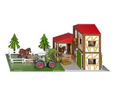 Siku 5609 Pferdehof inkl. Zubehör, Kunststoff, Viele Funktionen, Kombinierbar mit Siku Modellen im gleichen Maßstab, Bunt