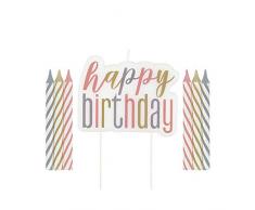 Unique Party 84956 Kerzen, Rosegold