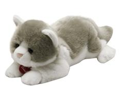 Trudi 20774 - Katze Gennaro, Plüsch, 30 cm, weiß/grau
