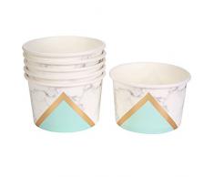Neviti Colour Block Marble Eisbecher, Mint/Marmor