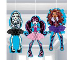 Amscan International 293657 Monster High Honeycomb Dekoration Kit