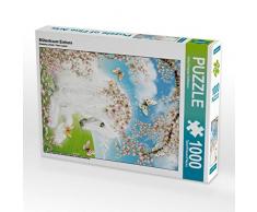 CALVENDO Puzzle Blütentraum Einhorn 1000 Teile Lege-Größe 48 x 64 cm Foto-Puzzle Bild von Gaby Shayana Hoffmann