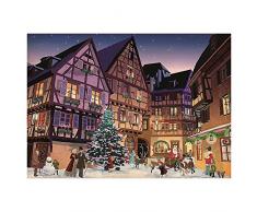 Piatnik 5442 - Vintage Weihnachtsdorf 1000 Teile Puzzle