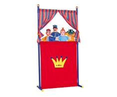 Simba 104586783 - Puppentheater mit 4 Handpuppen, 132 cm