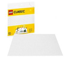 LEGO 11010 Classic Weiße Bauplatte 25 cm x 25 cm für Winter-Sets, Konstruktionsbasis