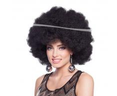 Folat Perücke XXL Afro schwarz Disco Fasching Karneval Fastnacht