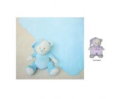 Duffi Baby Decke und Plüschtier, 90 x 75 cm, Farbe Malve Master Baby Home, S.L. 5273-15