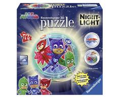 Ravensburger – Puzzle 3D Lampe, PJ Masks (11773)