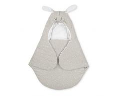 Sterntaler Einschlagdecke Schaf Stanley, Wattiert, Alter: Für Babys ab der Geburt, 75 x 90 cm, Grau