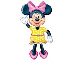 Anagram 0831901 - Party und Dekoration - Folienballon Air Walker - Disney Minnie Mouse, circa 96 x 137 cm