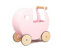 MOOVER MOOV-880220 Holz-Puppenwagen, Rosa