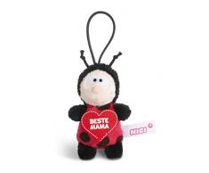 Nici 44858 Anhänger Marienkäfer mit Spruch Beste Mama 8cm mit Loop, rot/schwarz