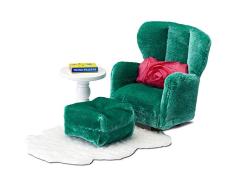Lundby 60.2093.00 - Sessel und Schemel, Minipuppen mit Zubehör