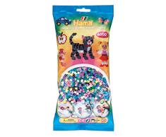 Hama 201-69 Bügelperlen Midi, ca. 3000 Stück in 11, Mehrfarbig