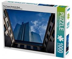 CALVENDO Puzzle Twin Towers Deutsche Bank 1000 Teile Lege-Größe 64 x 48 cm Foto-Puzzle Bild von Markus Pavlowsky Photography