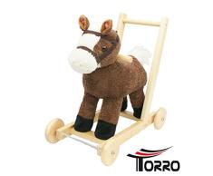 TORRO 3199900276 - Kleinkind Lauflerngerät, Biffy Lauflernhilfe Pferd mit Musik