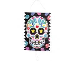 Folat KULTFAKTOR GmbH Dia de los Muertos Laterne 16cm Einheitsgröße