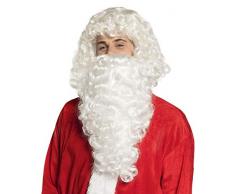 Boland 13435 Perücke Weihnachtsmann mit Bart, Weiß