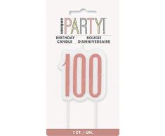 Unique Party 84992 Kerze, rose gold