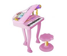 REIG 5299 Prinzessinen Disney elektrisches Klavier mit Stuhl