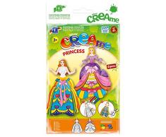 Feuchtmann Spielwaren 6340702 - Klecksi Creame Princess, 3D - Malvorlage, Motiv weiß/pink