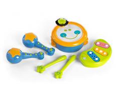 Miniland Musikinstrumente für Babys Baby Orchestra, Trommel mit Schlägern, Rasseln und Xylophon-97284