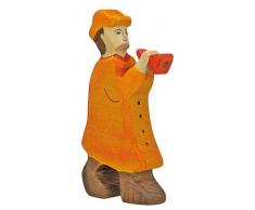 Holztiger Hirte mit Flöte, 80291